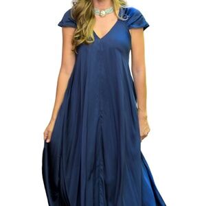 WW Aaliyah Silk Dress Sapphire